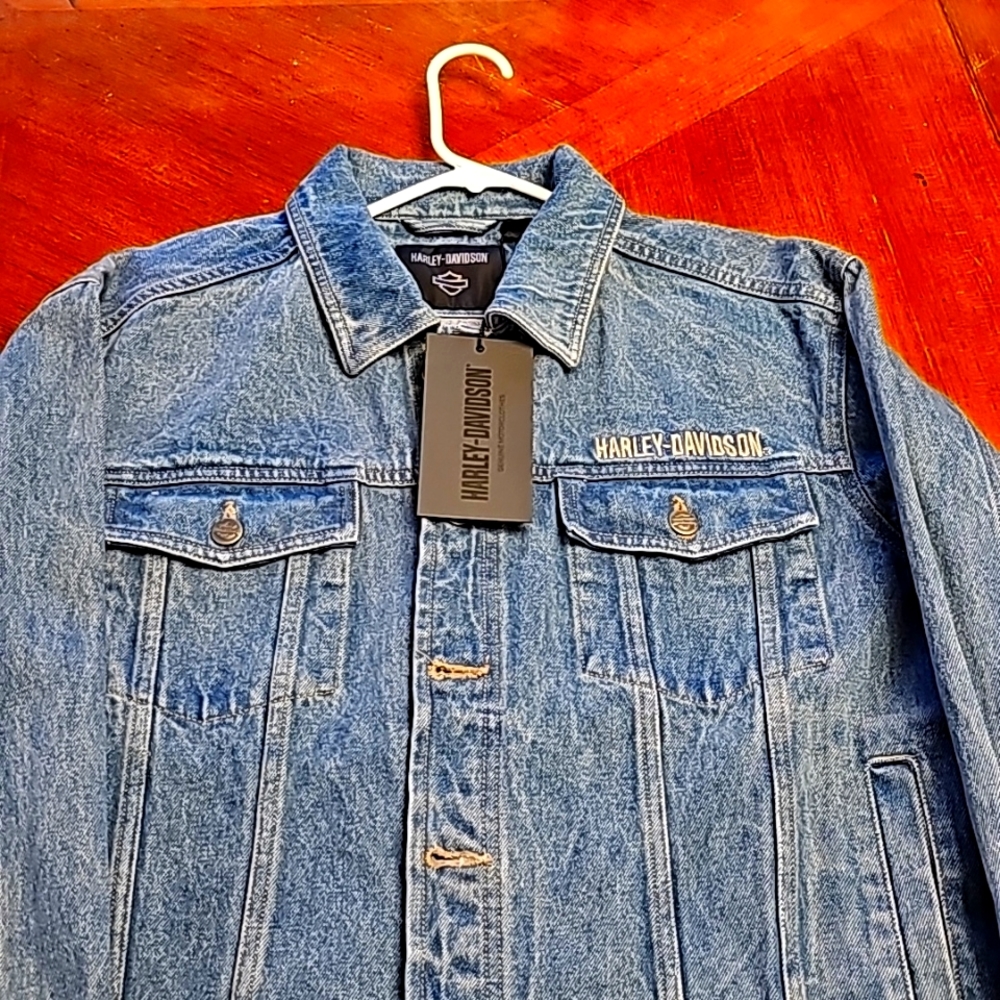 Harley Davidson's Men's Jean Jacket - M - Picture 1 of 4